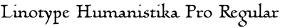Linotype Humanistika Pro Regular